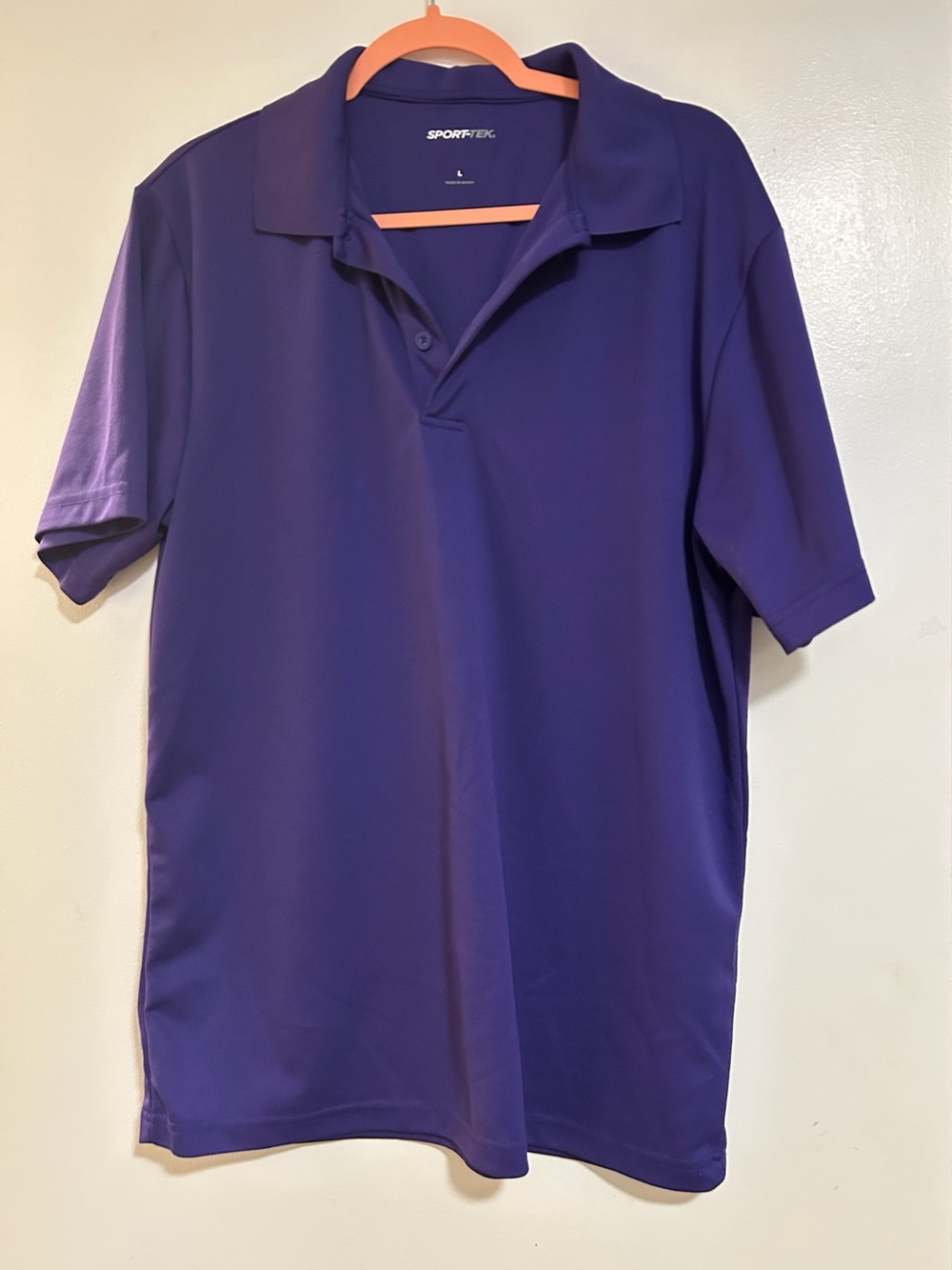 Sport-Tek Men's Purple Short-Sleeve Polo